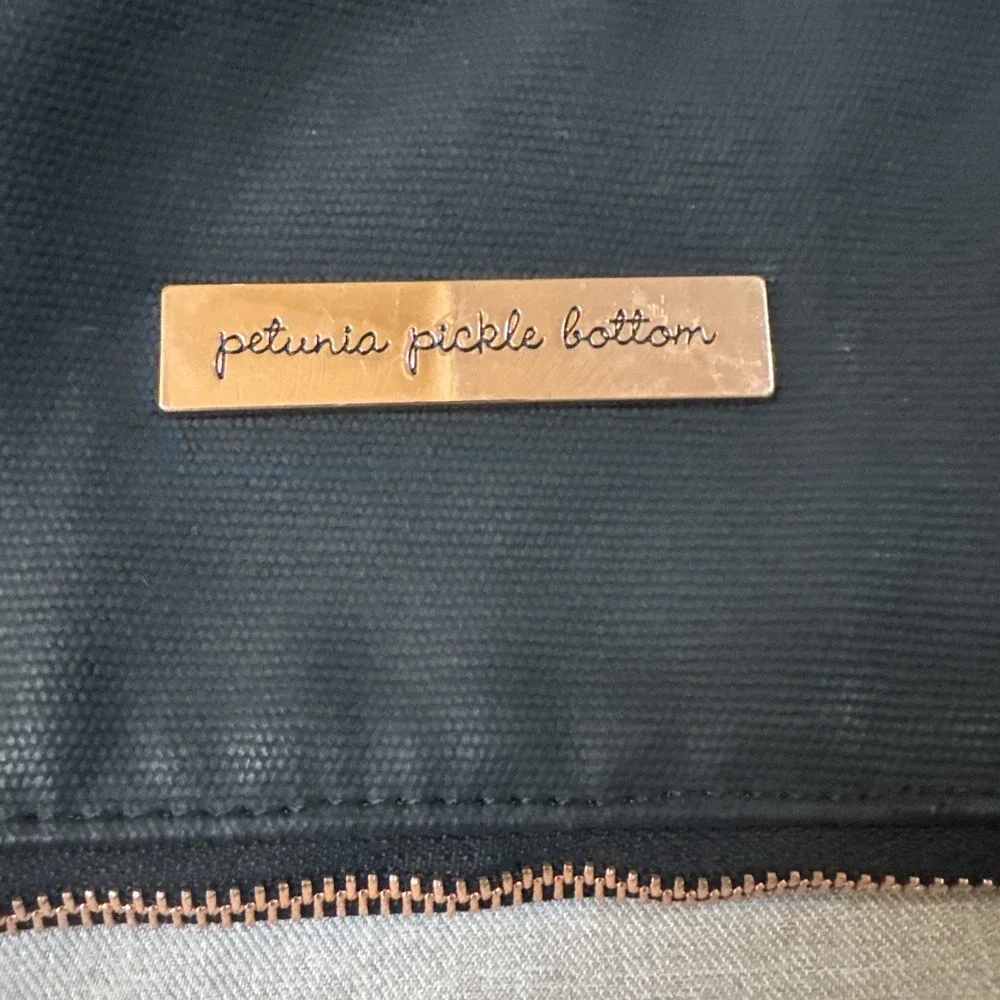 Petunia Pickle Bottom Pivot Pack Diaper Bag Sand/Black Large Backpack Rose Gold